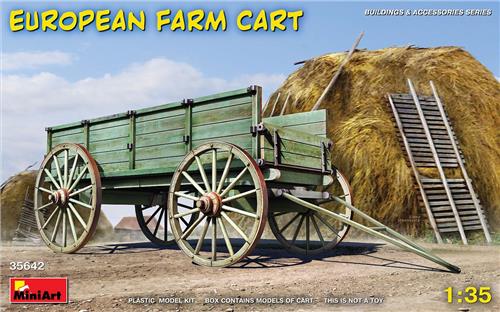 1:35 MiniArt 35642 European Farm Cart Plastic Modelbouwpakket