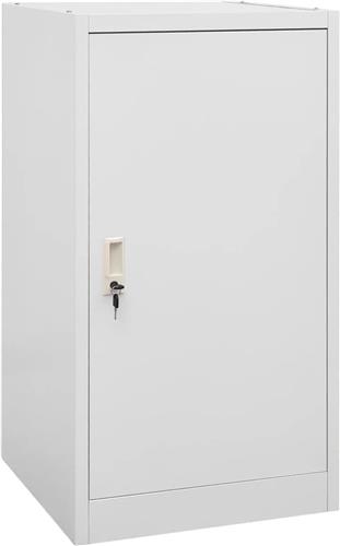 vidaXL - Zadelkast - 53x53x105 - cm - staal - lichtgrijs