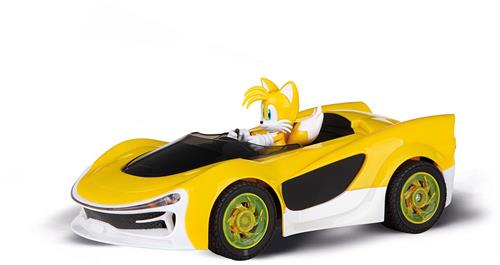 Carrera RC voertuig - RC Auto - Sonic Racing Crossworlds - Tails - 2,4 GHz RC Model Kant en Klaar - Carrera