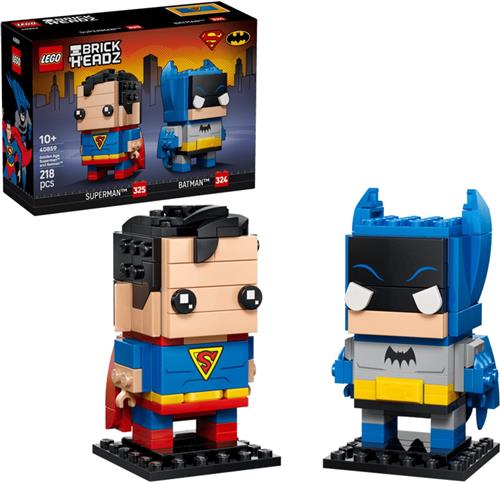 LEGO DC Brickheadz 40859 - Golden Age Superman en Batman Figuren