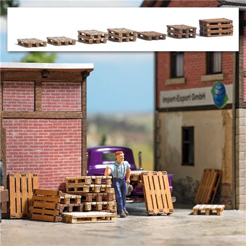Busch - Paletten H0 (2/22) *bu1810 - modelbouwsets, hobbybouwspeelgoed voor kinderen, modelverf en accessoires