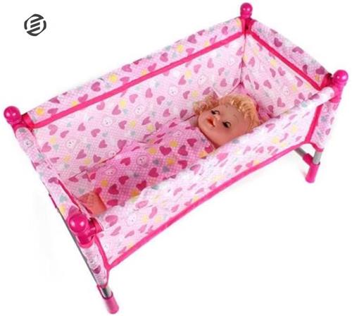 Equivera Poppenbed - Poppenbedje - Poppenhuis Meubels - Speelgoed voor Meisjes - Cadeau