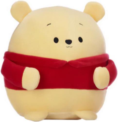 Winnie de Poeh - Disney Squashy Podgies Pluche Knuffel 24 cm - Speelgoed Knuffels voor Kinderen Jongens Meisjes - Kawaii Kussen - Squishy Squish Knuffel - Mickey Mouse, Minnie Mouse, Stitch, Angel, Tijgertje, 101 Dalmatiërs