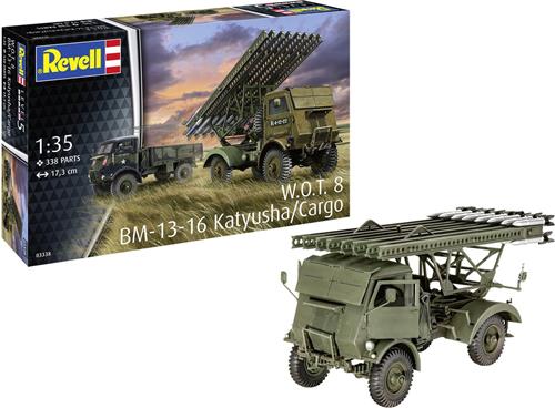 1:35 Revell 03338 Fordson - BM-13-16 op WOT8 Katyusha/Cargo - Militaire Truck Plastic Modelbouwpakket