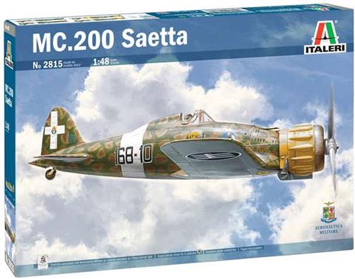 1:48 Italeri 2815 Macchi MC 200 Serie VII Saetta Plane Plastic Modelbouwpakket