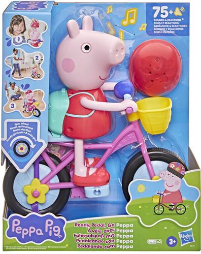 Peppa Pig - Klaar, trappen maar, Peppa - Interactieve speelset met figuur