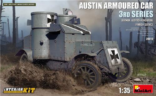 1:35 MiniArt 39010 Austin Armoured Car 3rd Series with Interior Kit Plastic Modelbouwpakket
