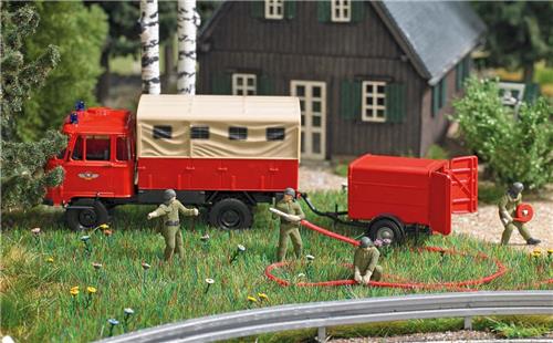 Busch - A-set: Feuerwehr Mannschaft H0 (3/21) * - BU7960 - modelbouwsets, hobbybouwspeelgoed voor kinderen, modelverf en accessoires