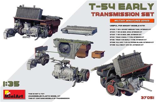 1:35 MiniArt 37051 T-54 EARLY Transmission Set Plastic Modelbouwpakket