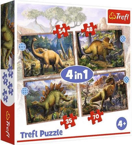 Trefl 4in1 - Interesting dinosaurs