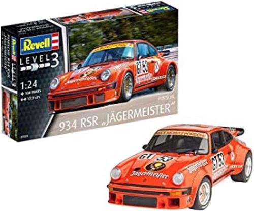 1:24 Revell 07031 Porsche 934 RSR Jägermeister Plastic Modelbouwpakket
