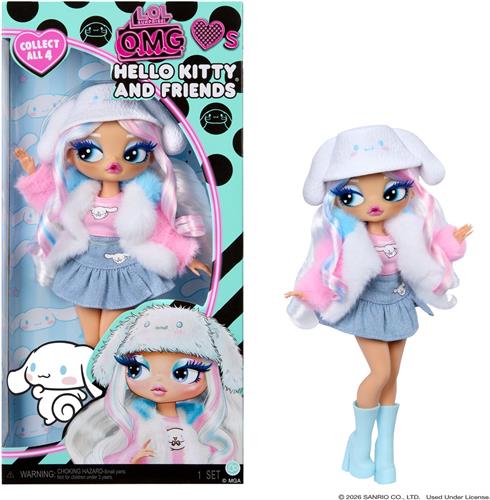 L.O.L. Surprise! O.M.G. Loves Hello KittyÂ® and Friends  Cinnamoroll  modepop geÃ¯nspireerd op een Hello KittyÂ® and Friends-personage - spelen en tentoonstellen!