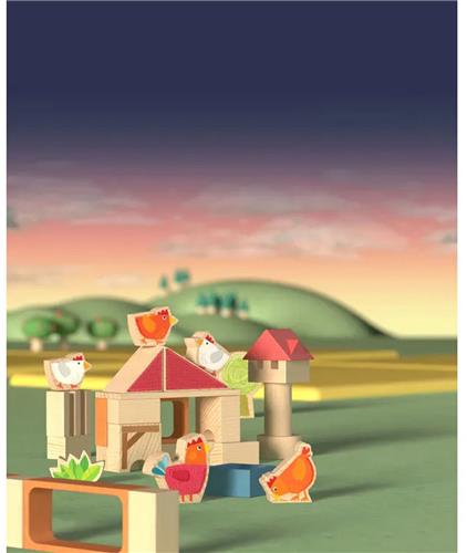 Haba My First Block World Kippenhok - 18 maanden+