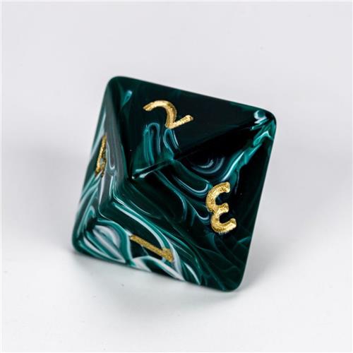 Dobbelstenen Jumbo Groen/Marmer 7 set