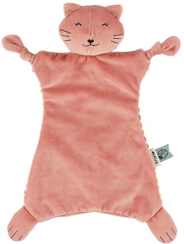 Trixie Baby Knuffeldoekje Mrs. Cat Â– 0m+ Â– Met fopspeenlus Â– Gerecycleerde stof