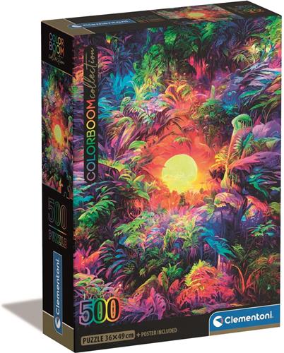 Clementoni - Puzzel - 500 Stukjes - Compact Color Boom - Legpuzzel - Puzzel volwassenen