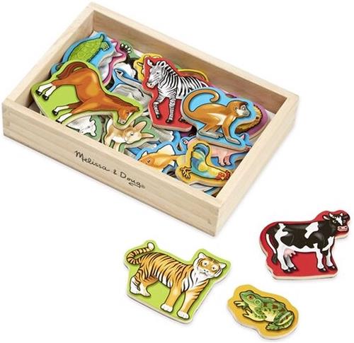 Melissa & Doug Houten dierenmagneten | Houten dierenspeelgoed | Geweldig Cadeau voor meisjes en jongens | Van 3, 4 jaar