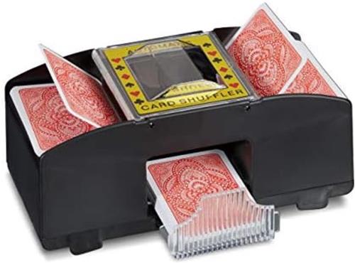 Kaartenschudder - 2 decks - Schudmachine - Kaarten schudder - Elektrisch - Automatisch - Speelkaarten - Kaartspellen - Kaartenschudmachine
