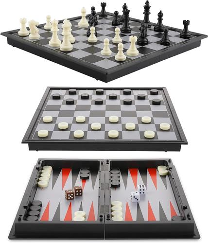 Solacis Magnetisch schaakspel - Magnetisch schaakbord - Reis schaakspel - Schaken - Schaakspel - Must have!