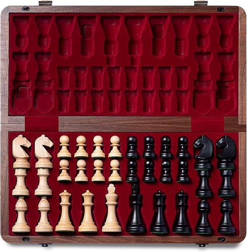 Solacis Magnetisch schaakspel - Magnetisch schaakbord - Reis schaakspel - Schaken - Schaakspel - Must have!