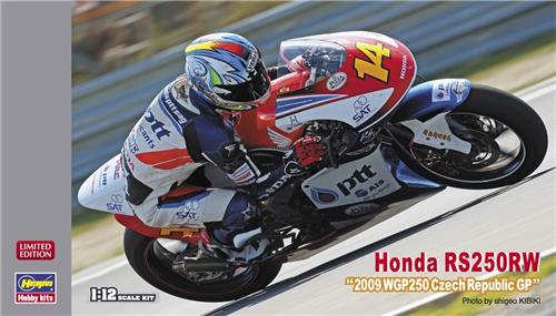1:12 Hasegawa 21757 Honda RS250RW 2009 WGP250 Czech Republic GP Race Motorfiets Plastic Modelbouwpakket