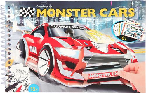 Depesche - Monster Cars pocket kleurboek