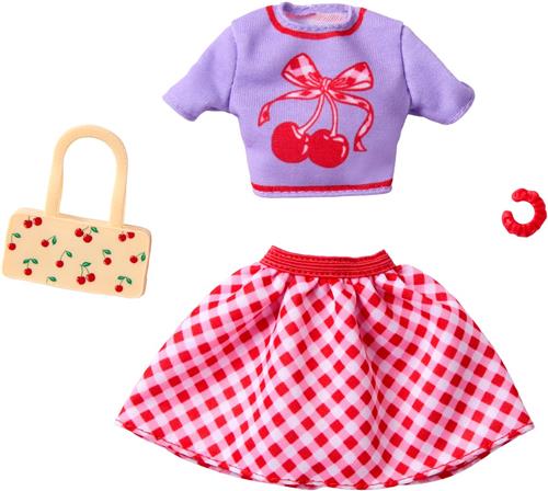 Barbie Style Fashions Outfit en Accessoires - Shirt, Rok en Handtas