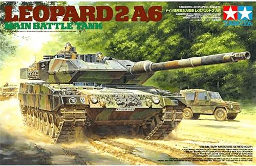 1:35 Tamiya 35271 Bundeswehr Leopard 2A6 with 3 Figures Plastic Modelbouwpakket