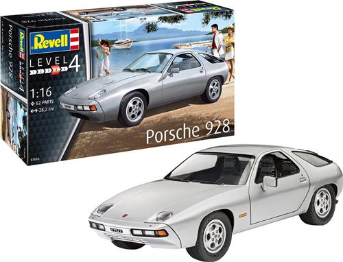 Revell Modelbouwset Porsche 928 1:16 Zilver 62-delig
