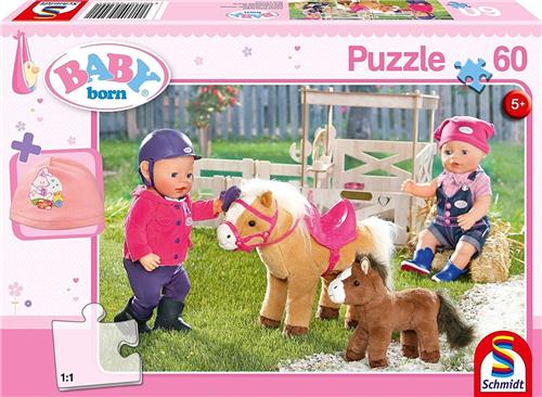 Schmidt puzzel Bij de pony's - 60 stukjes - 5+