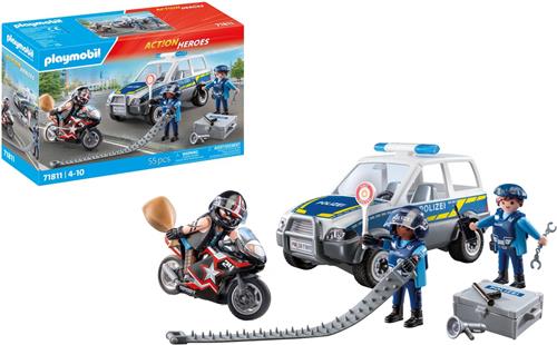 PLAYMOBILÂ® De politie op jacht naar criminelen - P-71811