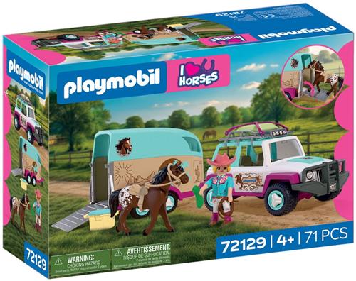 Playmobil Horses Terreinwagen met Paardentrailer - 72129