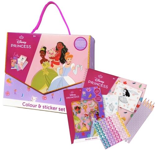 Kleur- en stickerset "Princess"
