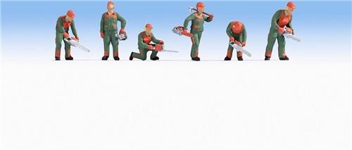 NOCH 0045061 TT Bosbouwarbeiders figuren Geverfd, Staand