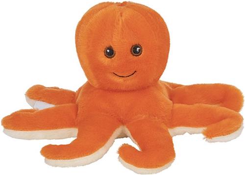 Pluche knuffel octopus/inktvis van 17 cm - Speelgoed knuffeldieren inktvissen