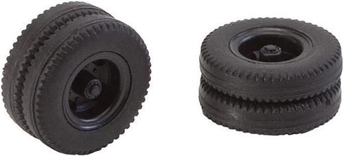 Faller - Complete wielen (achteras) voor vrachtwagen MAN 635 - modelbouwsets, hobbybouwspeelgoed voor kinderen, modelverf en accessoires