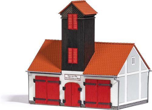 Busch - Feuehrwehrgebäude H0 (Bu1660)