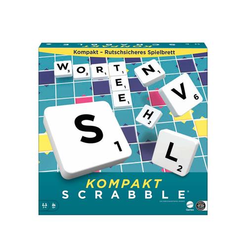 Mattel Scrabble compact reisspel - woordspel voor onderweg.