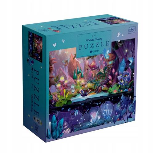 Interdruk Metallic Fantasy Magische Bospuzzel - Geronimo Games - 500 Stukjes - Puzzles