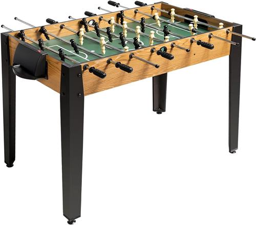 COSTWAY Tafelvoetbaltafel in wedstrijdformaat, kicktafel voor volwassenen en kinderen, speeltafel incl. 2 ballen, professionele tafelvoetbal voor speelkamer, bars en feesten, 122 x 61 x 79 cm
