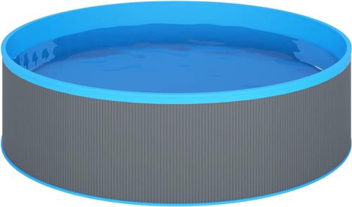 vidaXL - Splasher - pool - 350x90 - cm - grijs