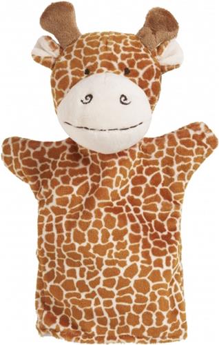 Nature Planet handpop Giraffe - 23 cm - poppen theater - dieren knuffels - speelgoed