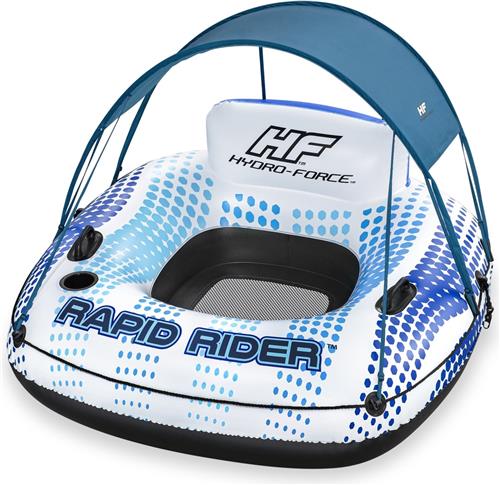 Bestway Opblaasbaar Wiel met Handvaten Rapid Rider met Parasol D137 cm Strand en Zwembad 43725