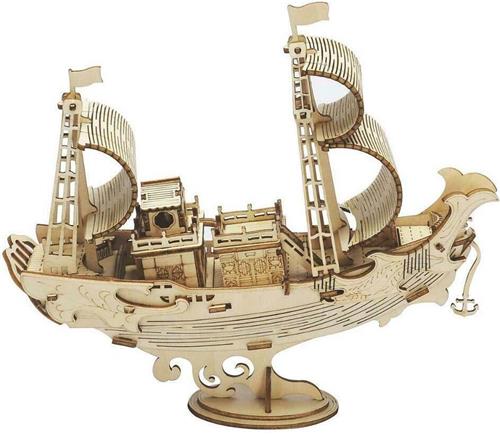 Robotime 3D puzzel modelbouw pakket Japanese Diplomatic Ship TG307