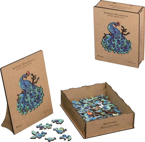 Philos Artefact Houten Puzzel - Pauw (99)