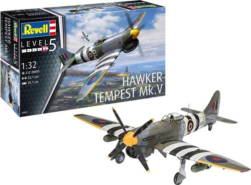 1:32 Revell 03851 Hawker Tempest V Plastic Modelbouwpakket