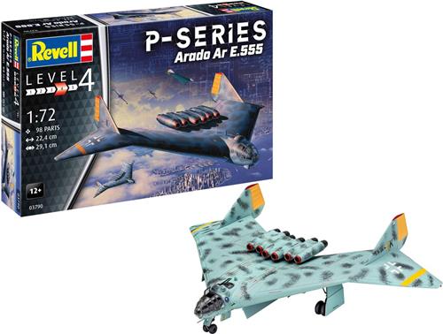 1:72 Revell 03790 Arado AR 555 P-Series Jet Plastic Modelbouwpakket