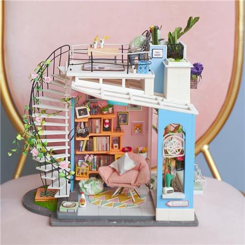 Losy® - Dora's Zolder - modelbouw miniatuur - zelfbouwpakket met verlichting