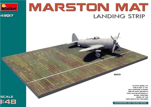 1:48 MiniArt 49017 Marston Mat - Landing Strip - 315x227mm 2x Plastic Modelbouwpakket