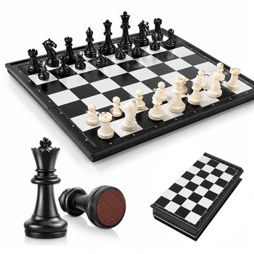 BOTC Magnetisch Schaakbord met Schaakstukken - Opklapbaar - Schaakspel - Schaakset - Chess Set